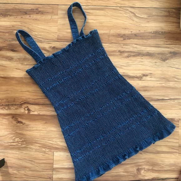 Urban Outfitters Denim Mini Dress Size 10 - Picture 3 of 4